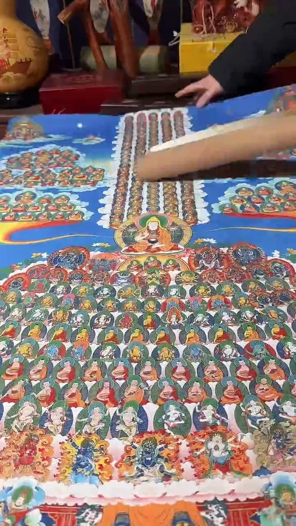 卷轴画藏式珍藏彩绘艺术馆165