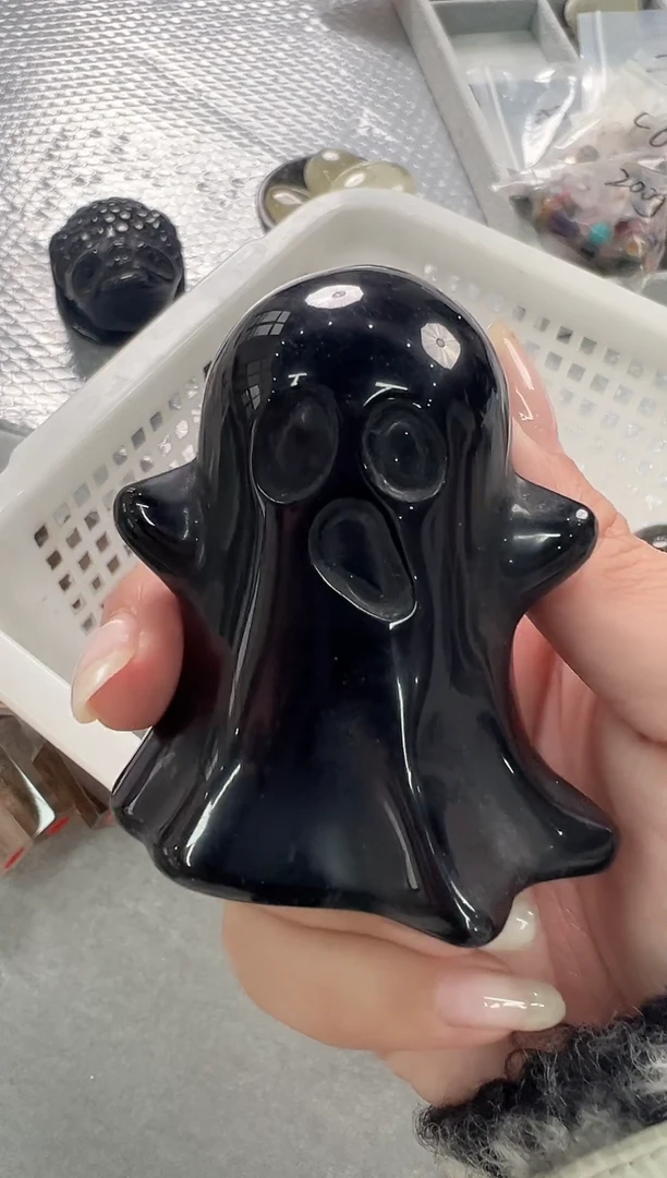 未镶嵌黑曜岩珠宝奇石S376