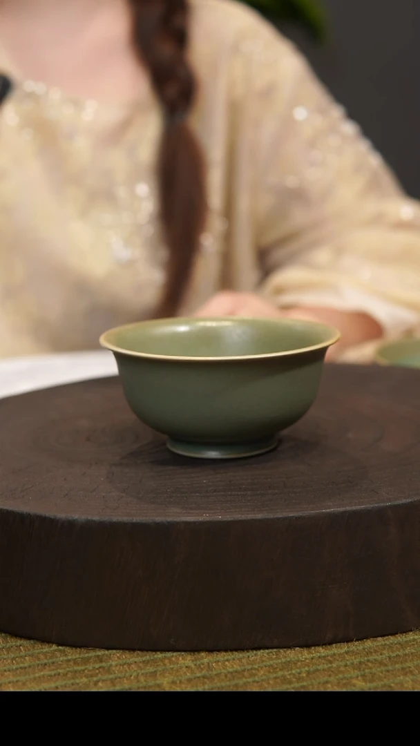 杯子赵*生压手杯汝州原产地 原矿老釉 带底款