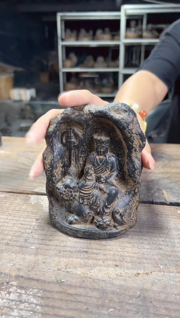 陶土【火山泥】地藏王摆件