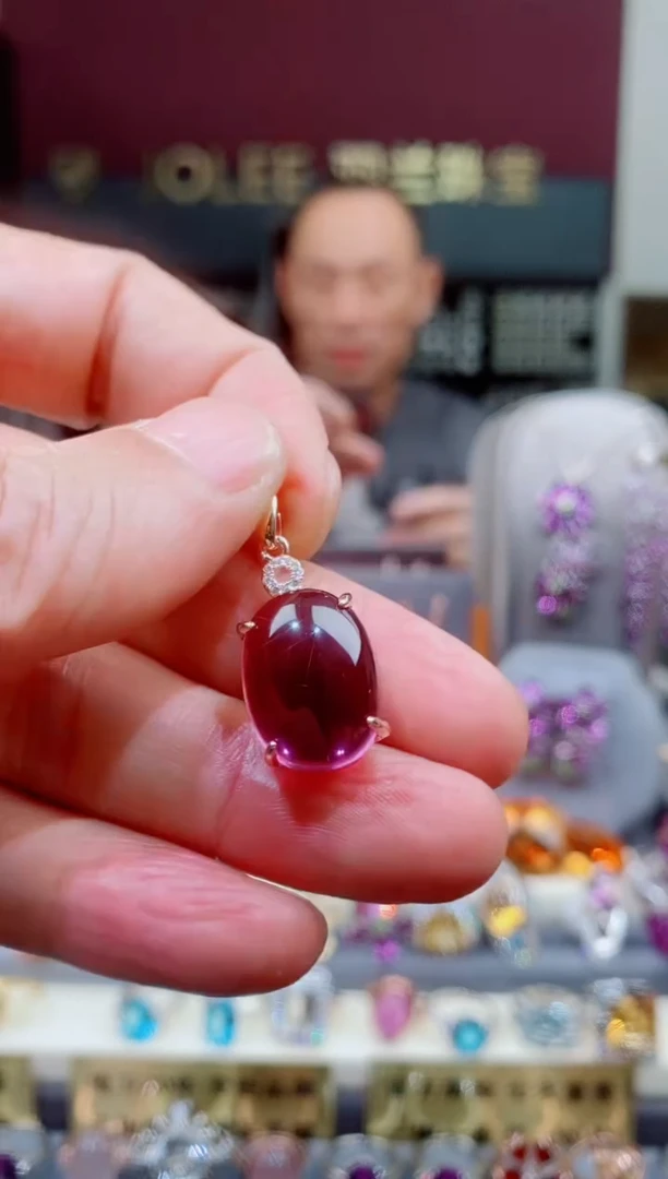 银S925镶嵌吊坠(赠链)紫晶用****4紫晶吊坠