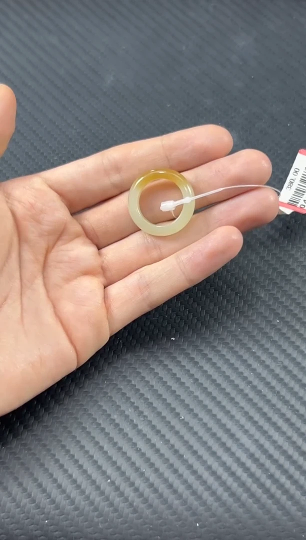 和田玉戒指未镶嵌若羌微色差17戒指