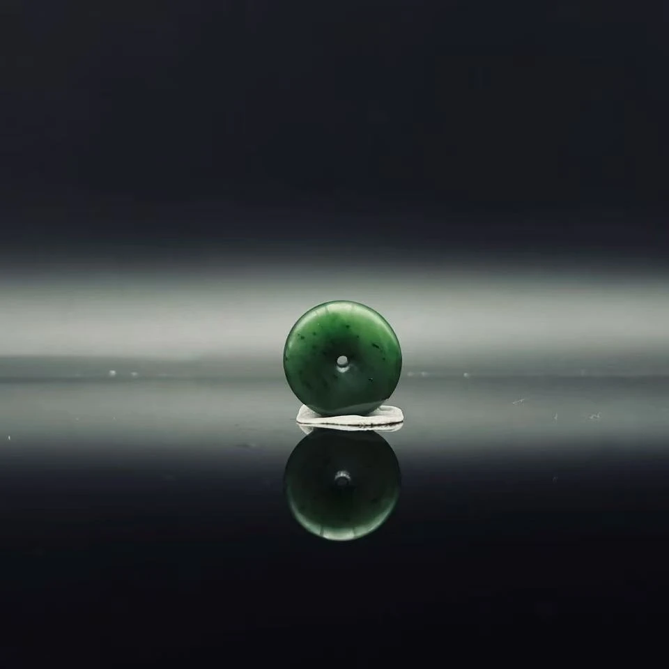 和田玉碧玉平安扣吊坠2355