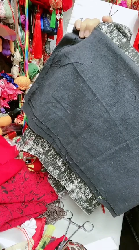 棉棉麻5140黑色75*45