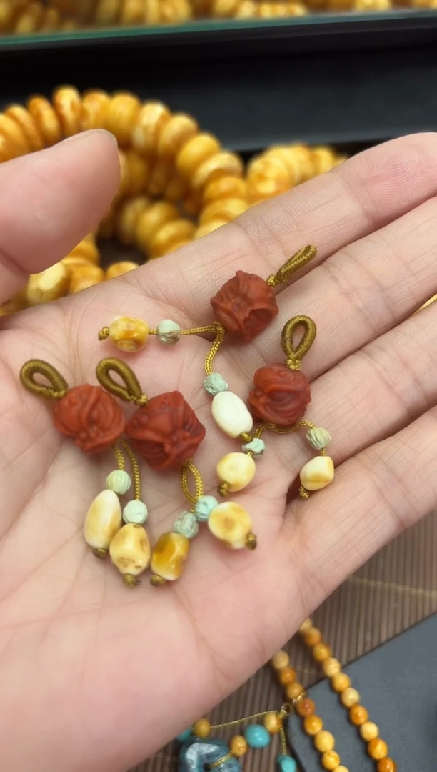 【虫二原创】蜜蜡设计款提溜叠戴多样性发一件