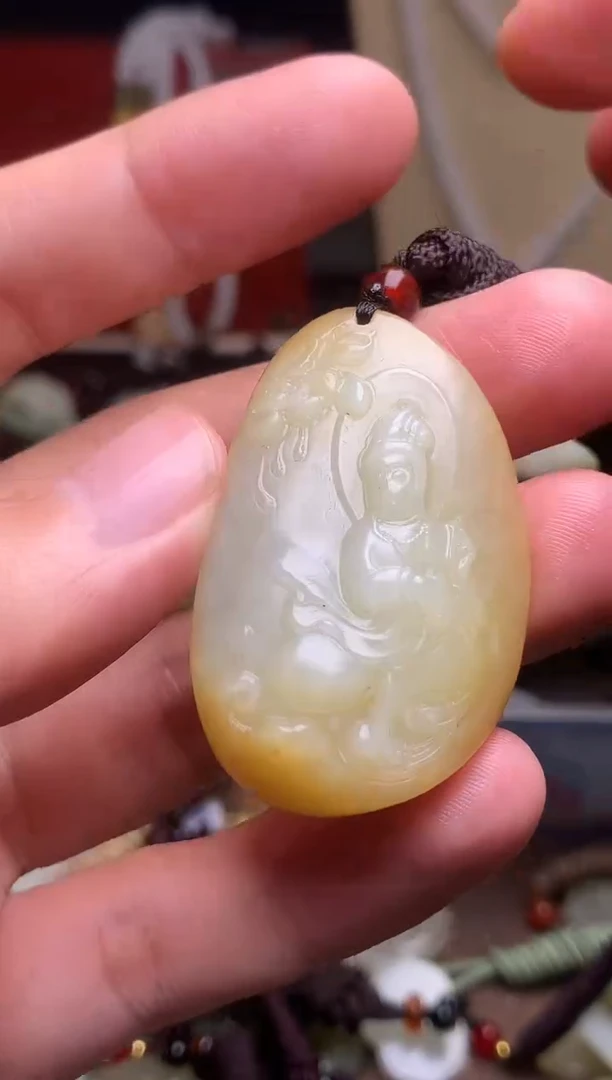 颈饰未镶嵌和田玉新疆料青海料清水和田玉吊坠