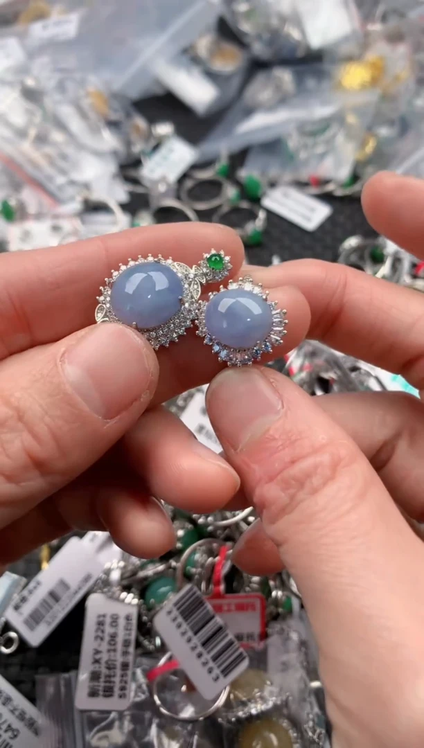 银S925镶嵌戒指翡翠雅****?3                   3