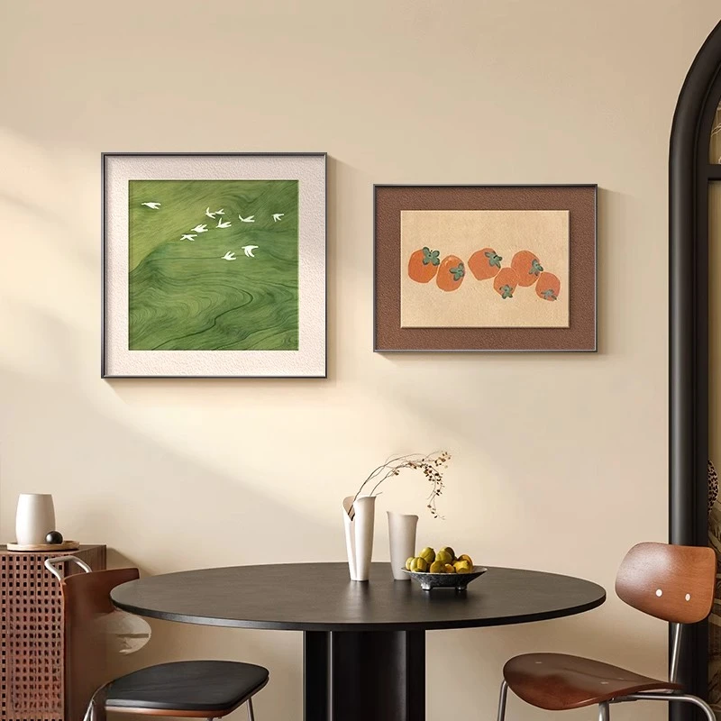 中古风卧室床头挂画新款高级感轻奢装饰画客厅沙发背景装饰画复古