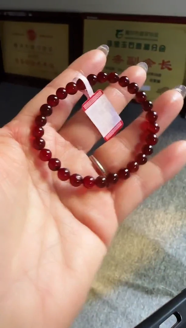 手串琥珀未镶嵌#33缅甸琥珀血珀手串6mm