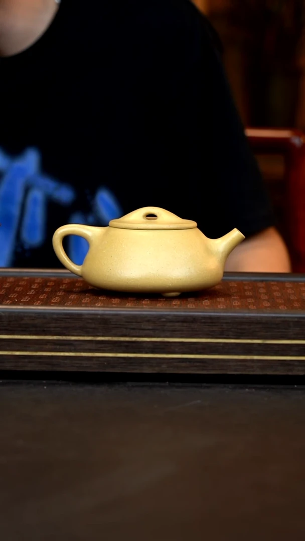 茶壶紫砂景舟满瓢  本绿 260cc