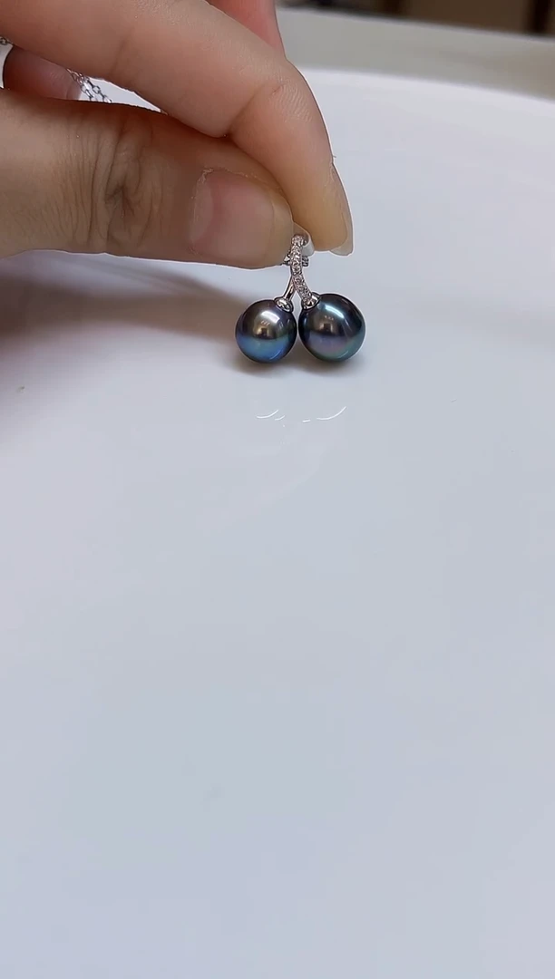 银S925镶嵌颈饰海水珍珠9mm