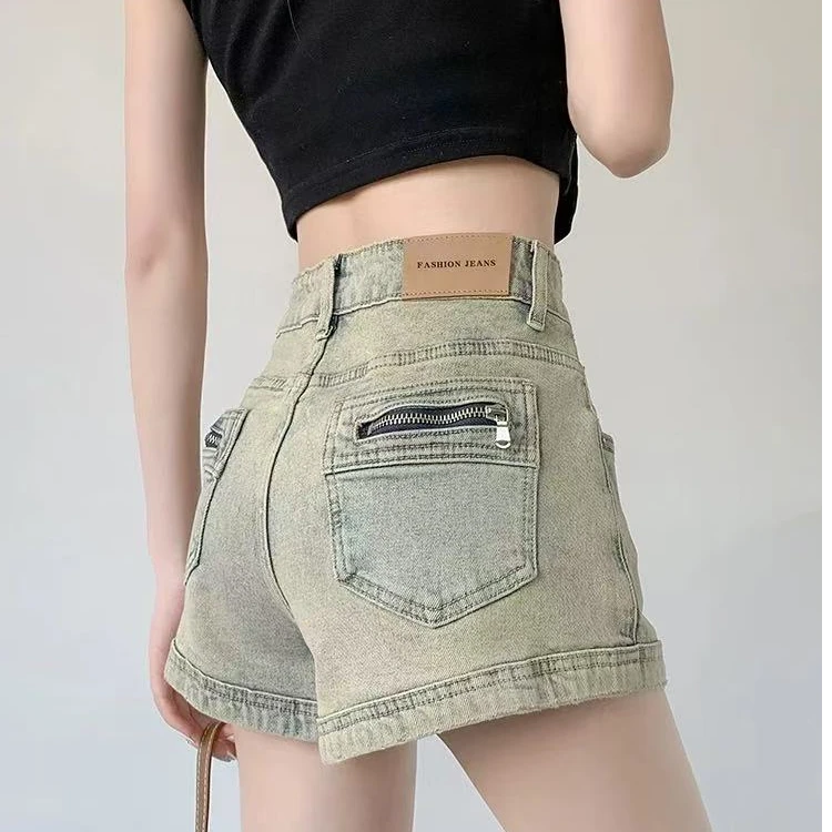 非主图款【稻香醉人杏雨梨云】拍2发3部分微瑕牛仔短裤