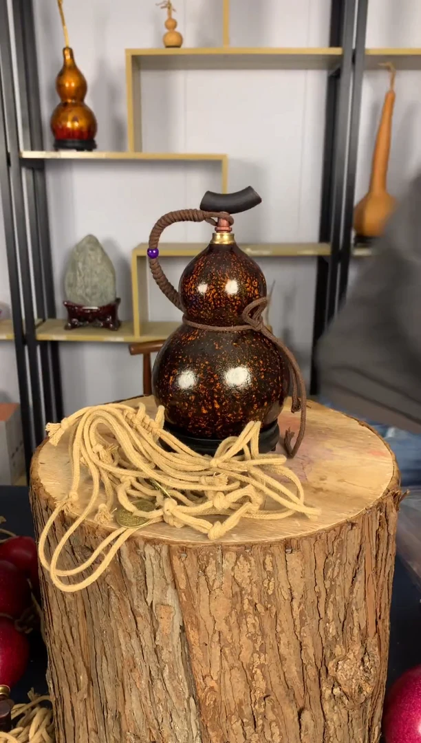 非遗大漆天然酒葫芦一物一拍