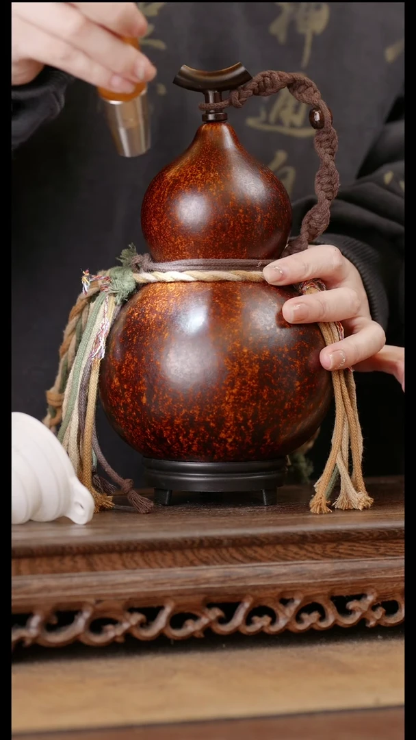 163号精品天然大漆酒葫芦一物一拍~