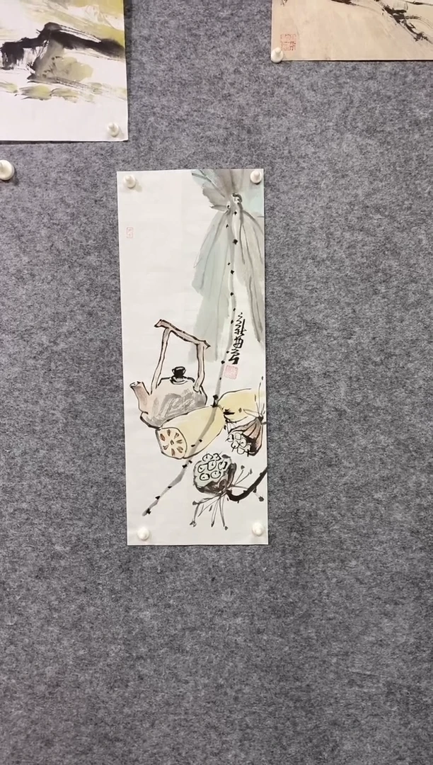 国画缪新农国画作品