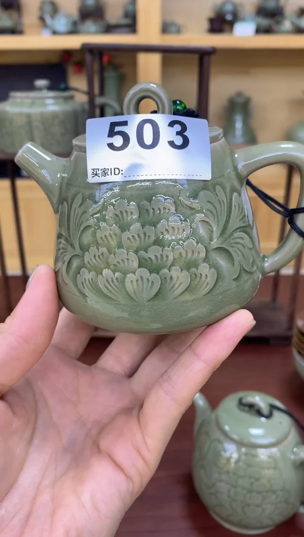 瓷片喜*091511 大师手工茶壶【503号】