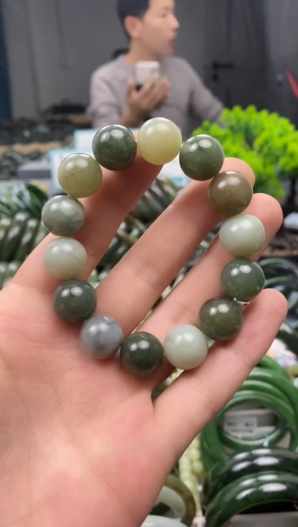 未镶嵌手镯和田玉14mm