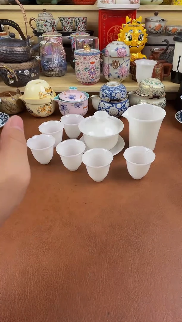 陶瓷茶具摆件旅行套组