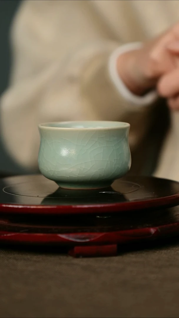 全品 束腰杯 仿古釉