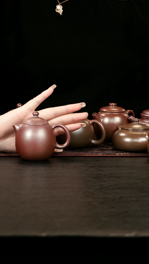 茶壶紫砂糖**子柴烧清水泥龙蛋110cc