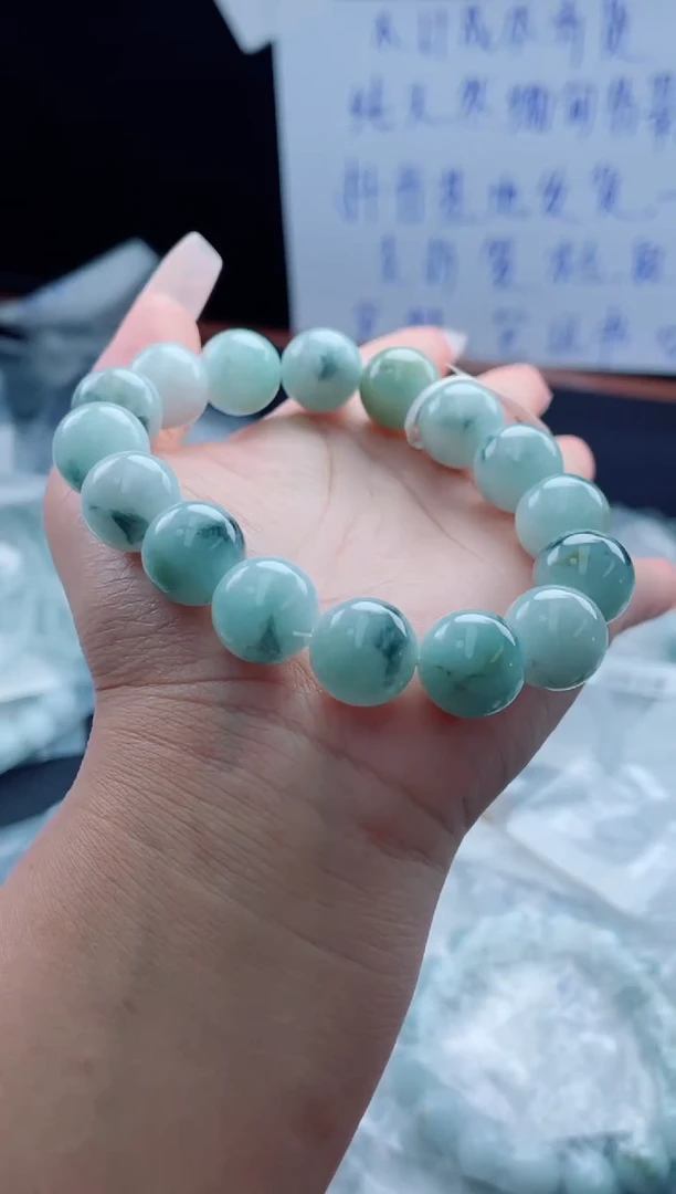 未镶嵌定制翡翠珠串