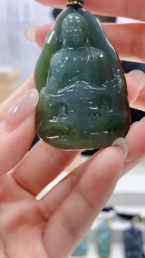 定制翡翠未镶嵌4898lr-毛货挂件83