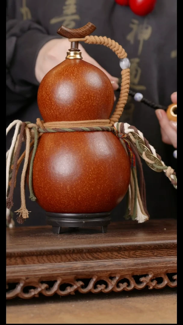 262号精品天然大漆酒葫芦一物一拍~