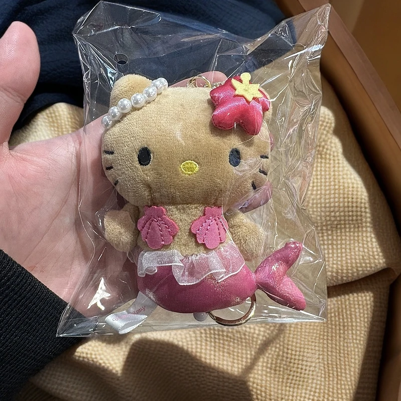 【大阪限定】Hello Kitty 粉色贝壳比基尼美人鱼Kitty钥匙扣玩偶