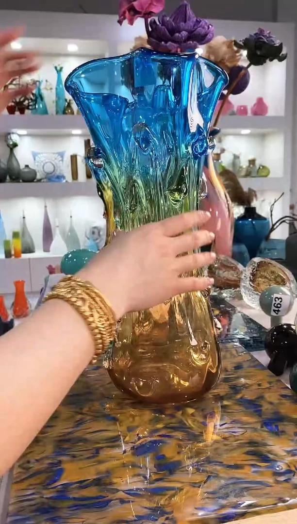 慕忆家手作琉璃花瓶464 大号