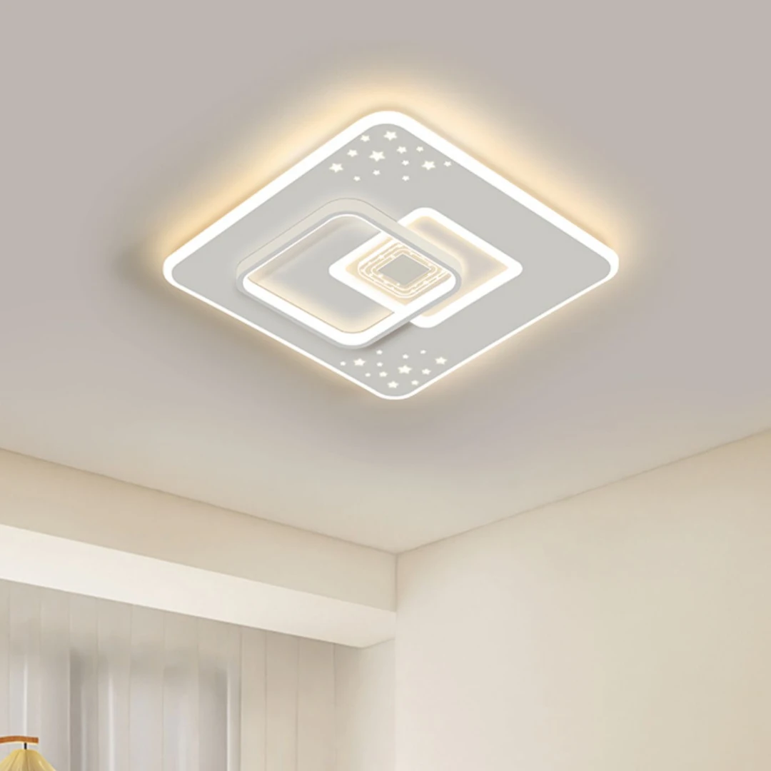 新款简约大气圆形主卧室吸顶灯餐厅女孩书房间灯走廊护眼吸顶灯具