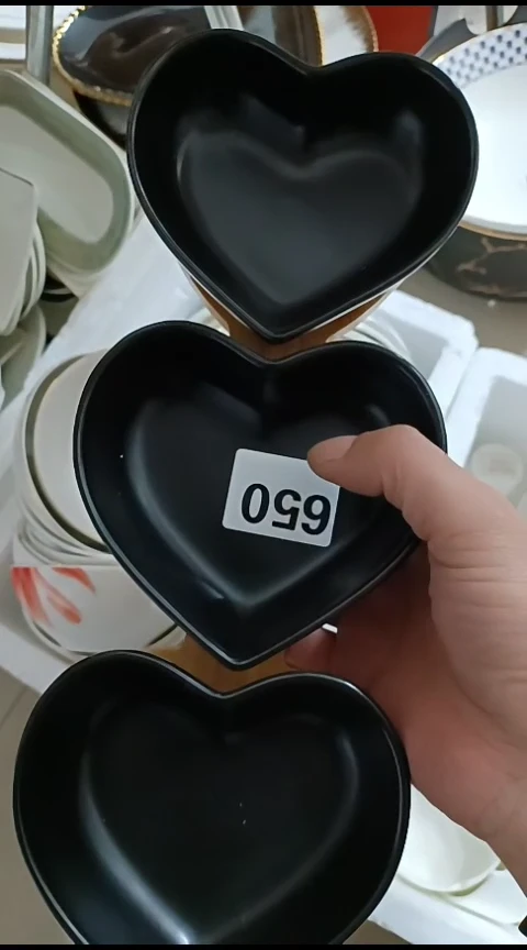瓷650黑色爱心三件套