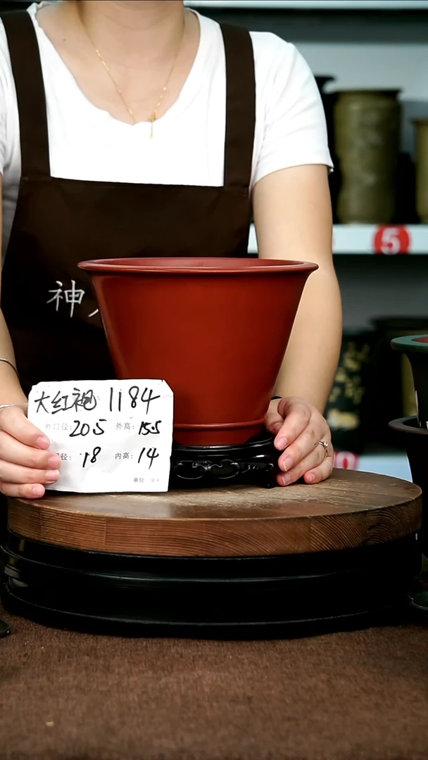 紫砂花盆花卉园艺1184+S