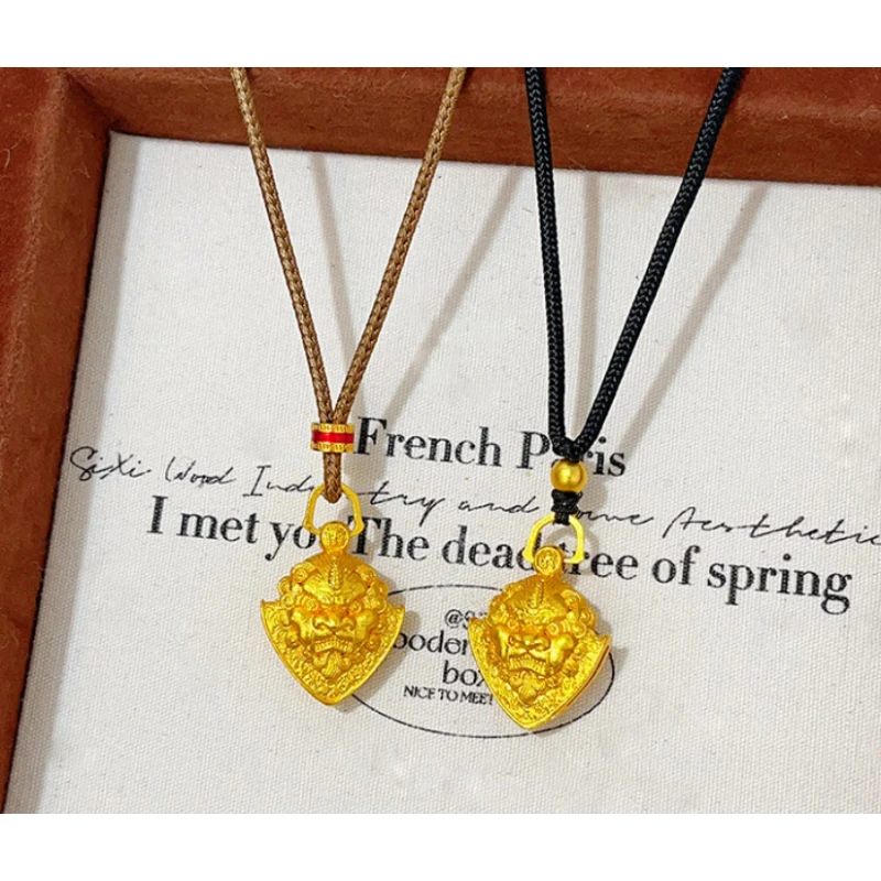 合金吊坠 谛听瑞兽铃吊坠时尚项链经典百搭编码48