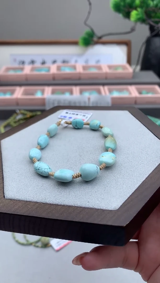 绿松石未镶嵌手串A84