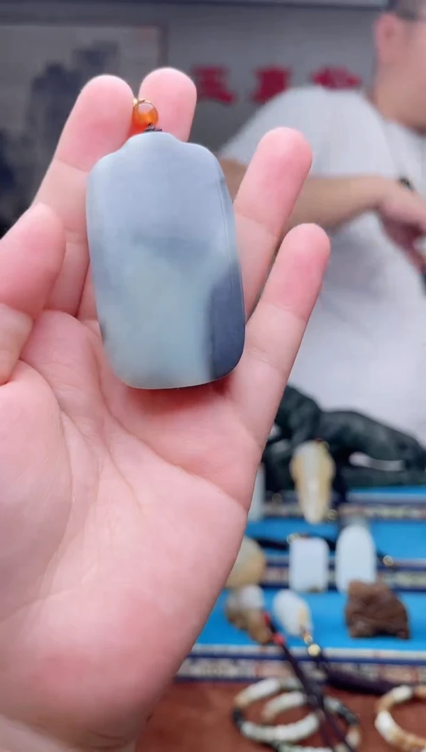 和田玉未镶嵌挂件1