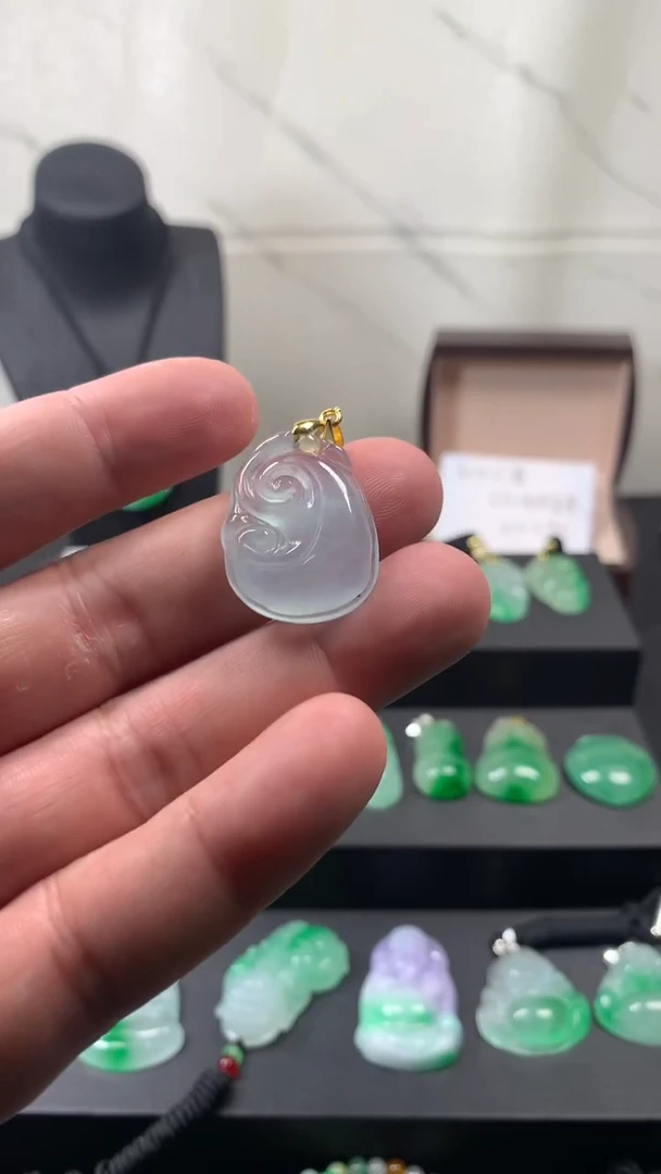 颈饰未镶嵌翡翠所见即所得，一图一物