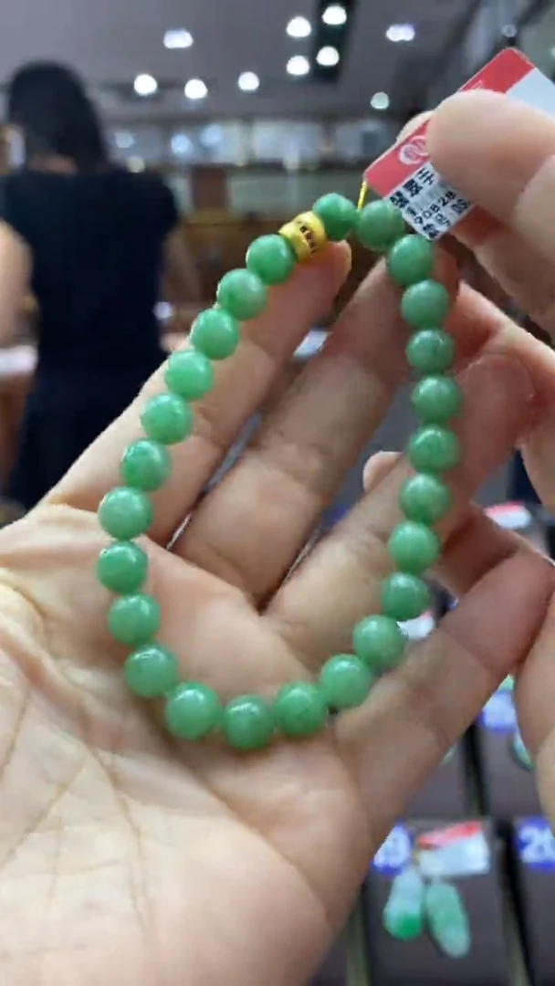 未镶嵌手串翡翠手串7+mm