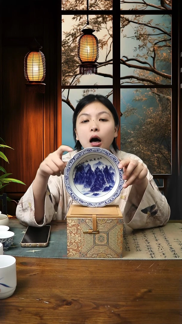 景德镇高温瓷千里江山