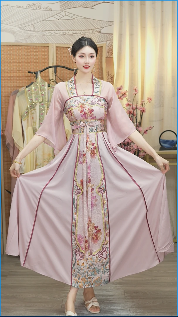 微岚熙2025夏季新款中国风飘逸日常长款连衣裙1580