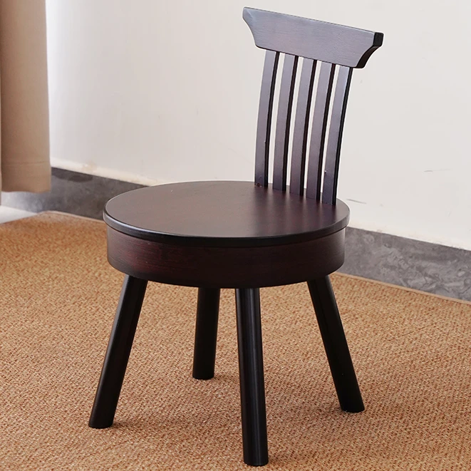 简约旋转椅子靠背小凳子学习椅创意客厅中式凳子人体工学椅