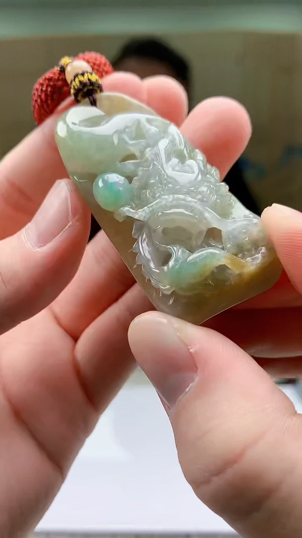 【闪购商品】定制翡翠未镶嵌4969bb-毛货挂件34