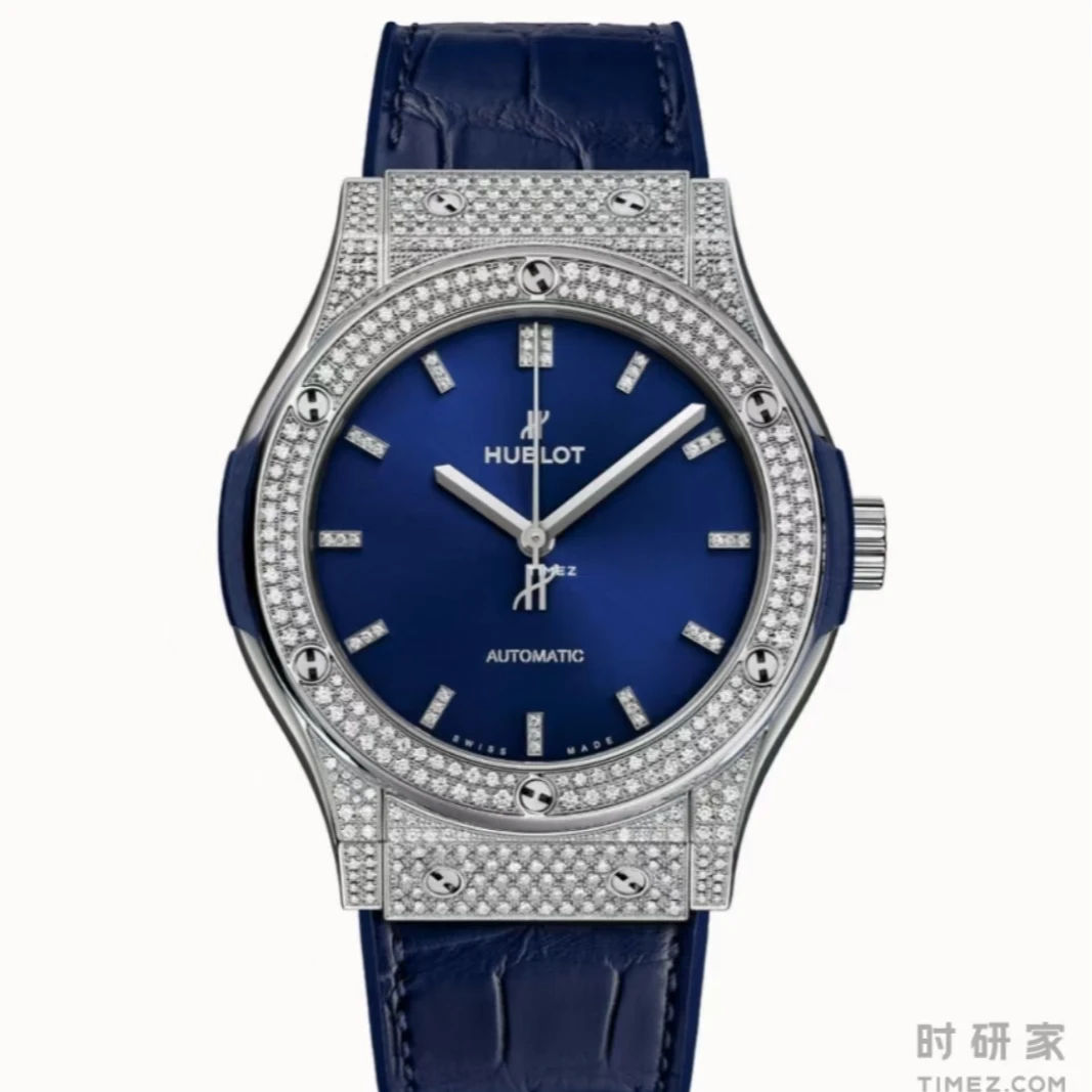 99新  宇舶542经典融合/哈馆/42mm/精钢后钻/蓝盘/条刻