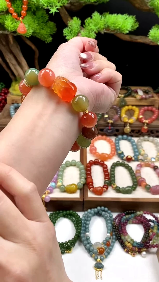 未镶嵌玛瑙手饰多宝貔貅13mm