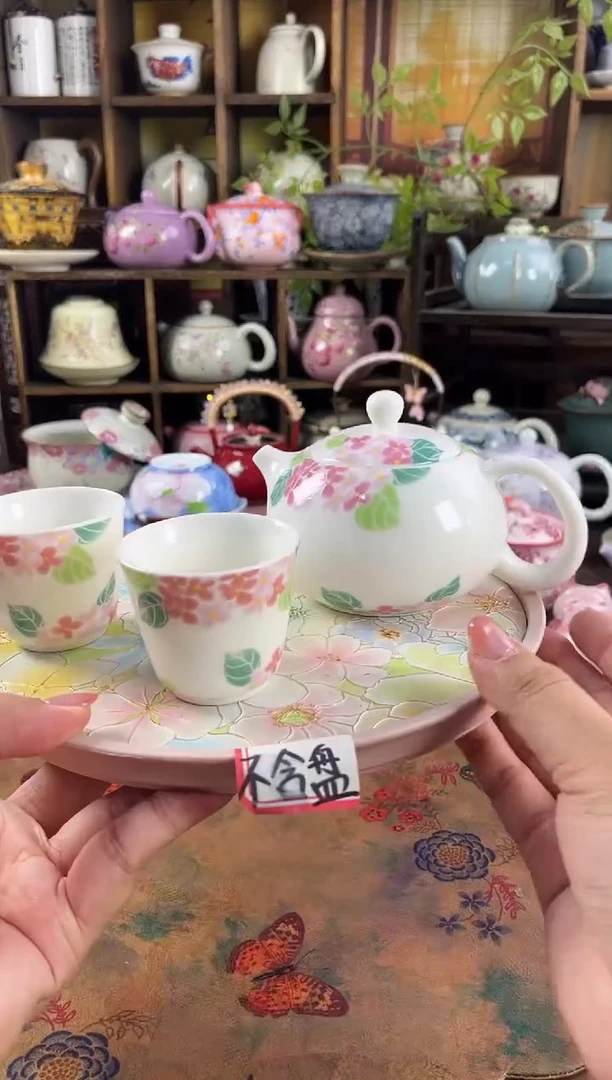 羊脂玉 1壶2杯 不含盘的