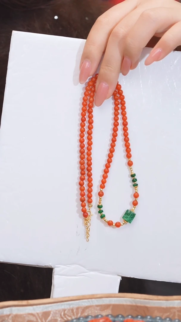 【闪购商品】南红玛瑙项链未镶嵌多样性发@@W6059