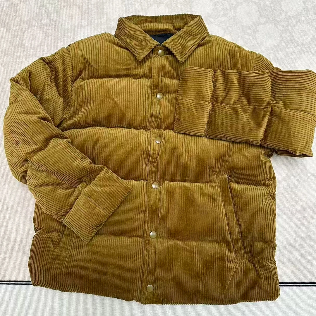 【猫主精选】超级帅气的灯芯绒羽绒服