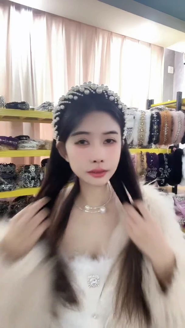 合金布艺高颅顶发箍