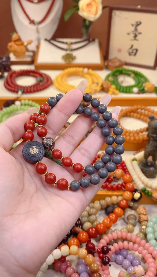 【闪购商品】檀香紫檀（小叶紫檀）手串/手链香灰福牌双圈