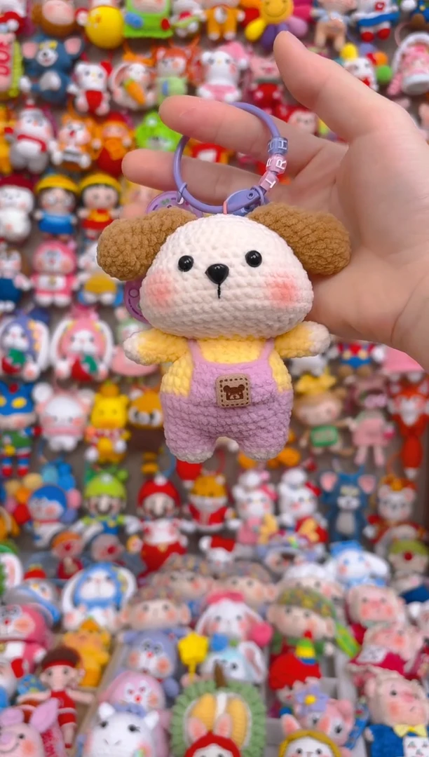 纯手工制作毛线钩织成品生肖狗