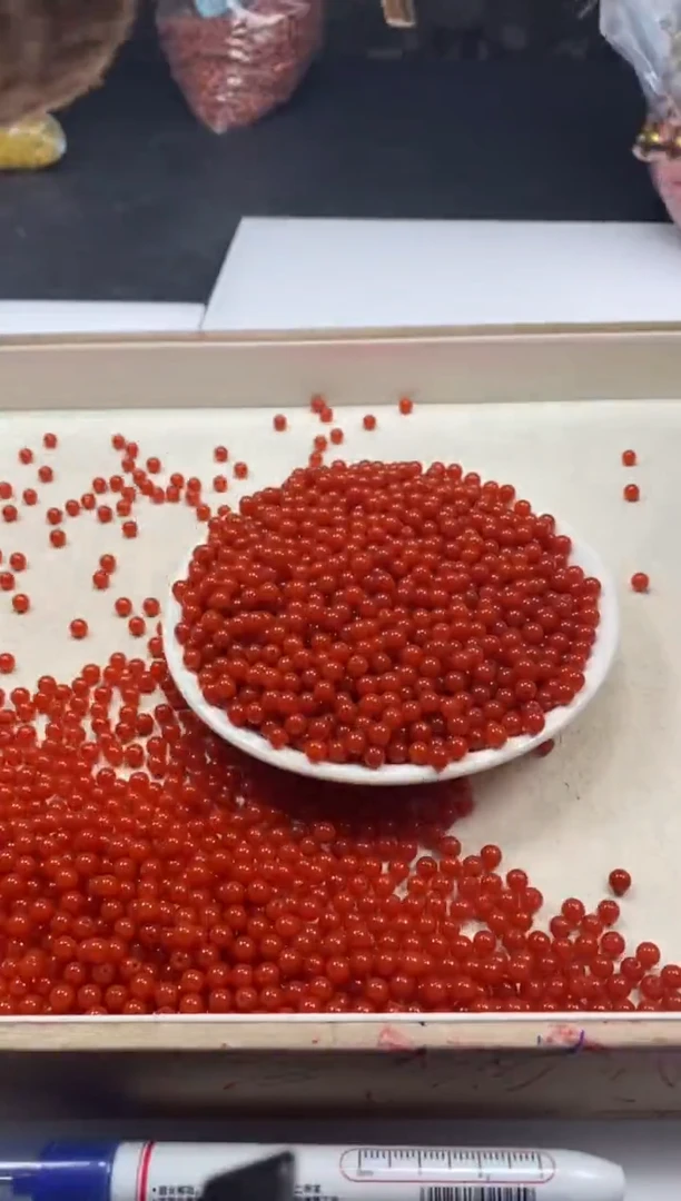 【闪购商品】玛瑙/玉髓颈饰未镶嵌W2271满肉南红4mm*50颗